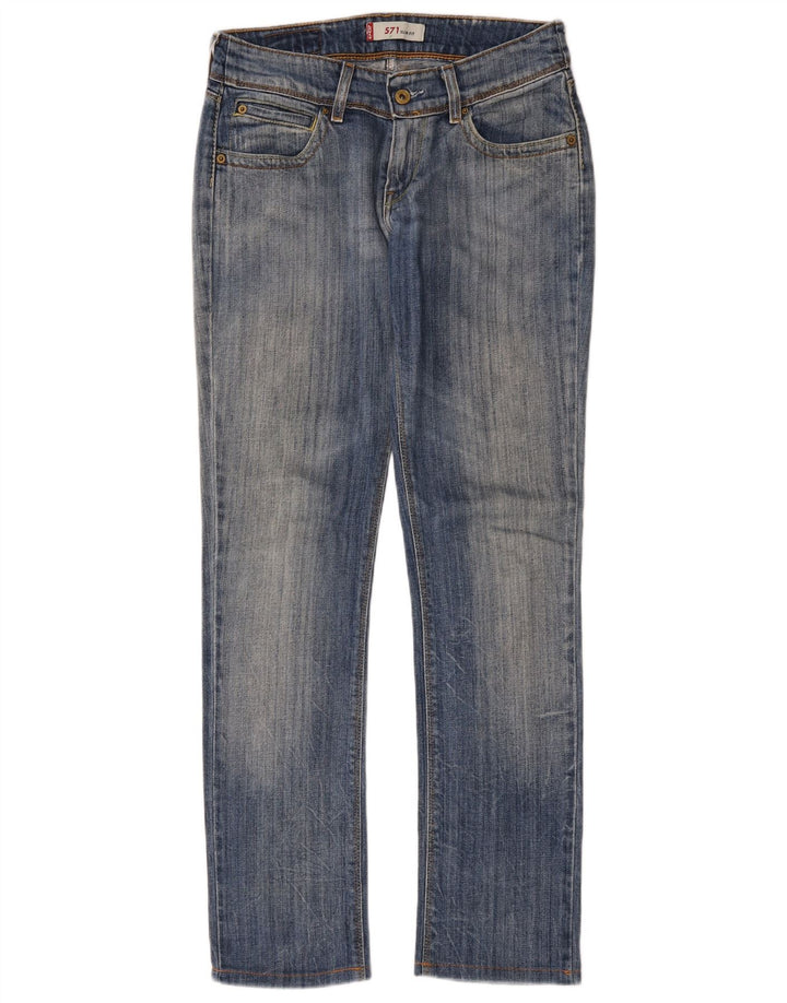 Levi's ženske 571 uske traperice W29 L30 plavi pamuk
