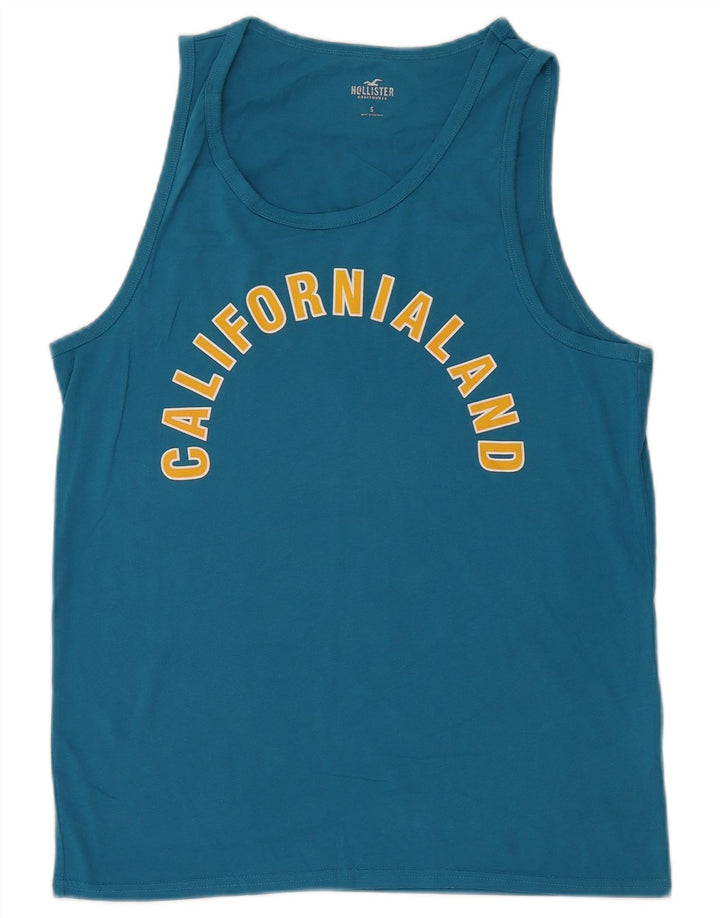 HOLLISTER Muški grafički prsluk Mali plavi pamuk