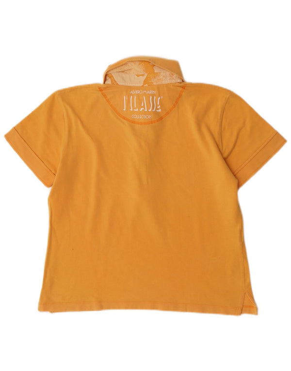 ALVIERO MARTINI Ženska grafička polo majica UK 18 XL žuta
