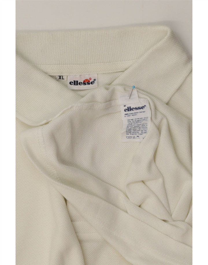 Ellesse muška polo majica XL bijeli pamuk