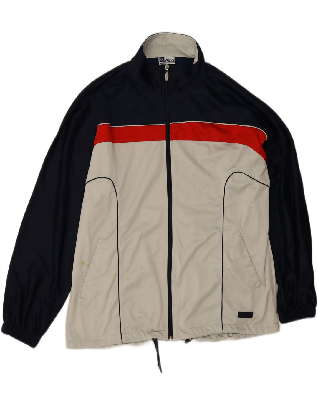 Asics muška gornja jakna za trenirku 2XL sivi poliester u boji