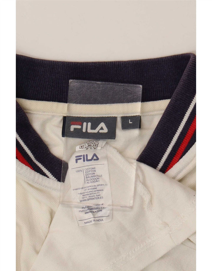 Fila muška polo majica velikih pamučnih bijelih pruga