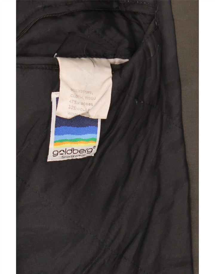 Vintage muška bomber jakna širokog kroja IT 48 srednje siva viskoza u blokovima boja