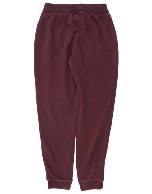 ADIDAS Ženska trenirka Hlače Joggers UK 10 Small Burgundy Cotton