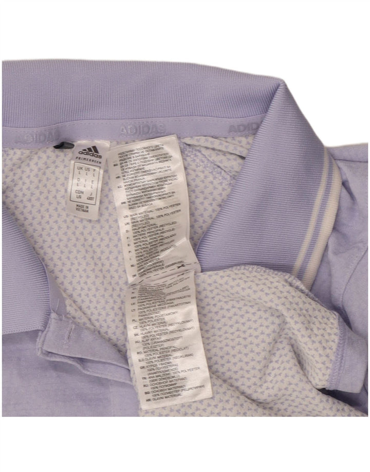 ADIDAS ženska polo majica UK 14 veliki ljubičasti poliester
