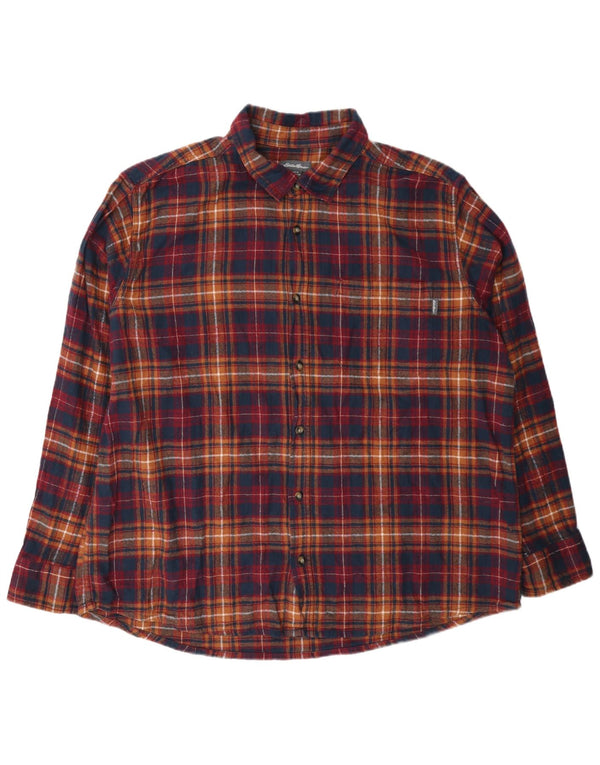 Muška flanelska košulja Eddie Bauer 2XL šareni karirani pamuk