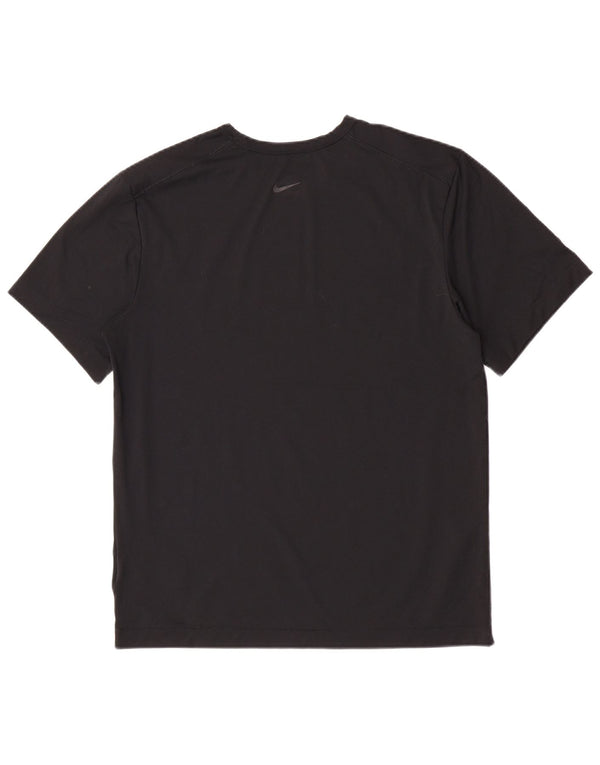 Nike Dri Fit Graphic T-Shirt Top Srednje crni poliester