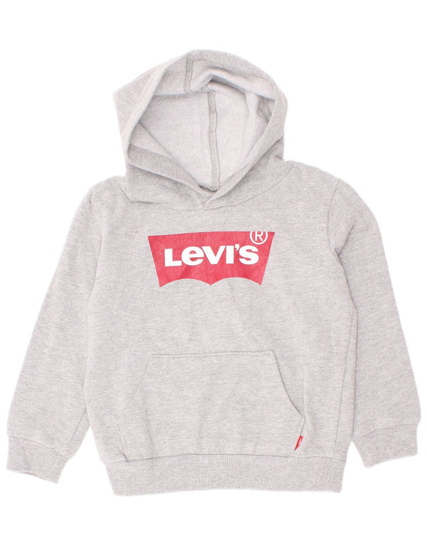 Levi's Boys majica s kapuljačom s kapuljačom 2-3 godine, sivi flekasti pamuk