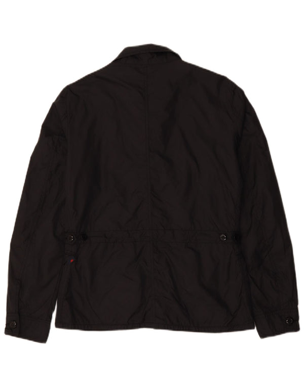 Kappa Womens Military Jacket UK 14 Medium Black Polyamide