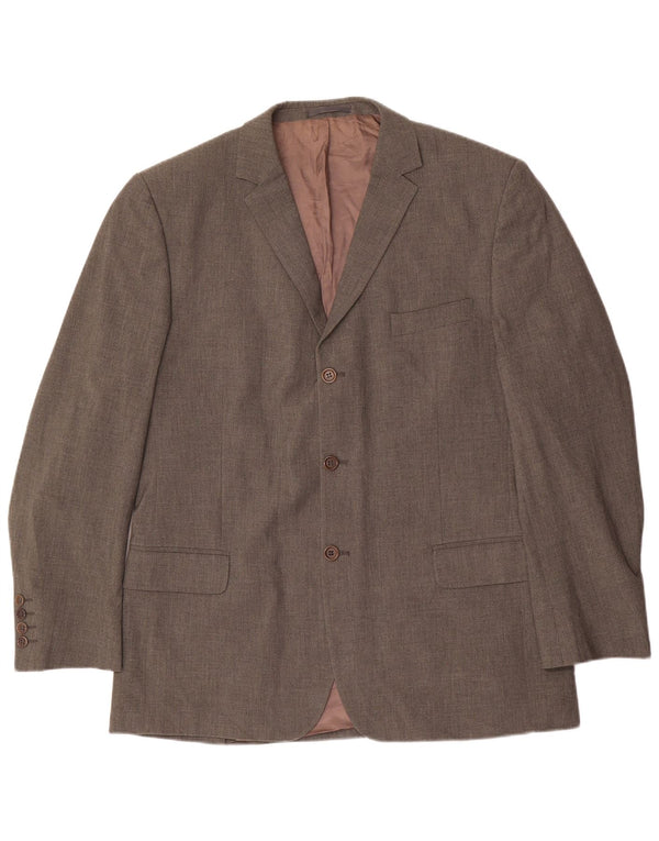 Massimo Dutti muška rastezljiva jakna sa 3 gumba UK 46 XL smeđi poliester