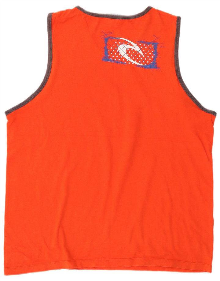 RIP CURL muški grafički prsluk XL narančasti pamuk