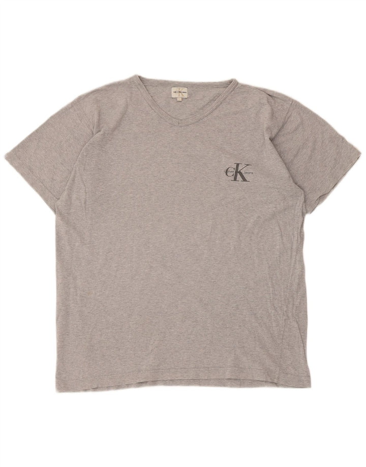 Calvin Klein Jeans Muška majica kratkih rukava Large Grey Flected