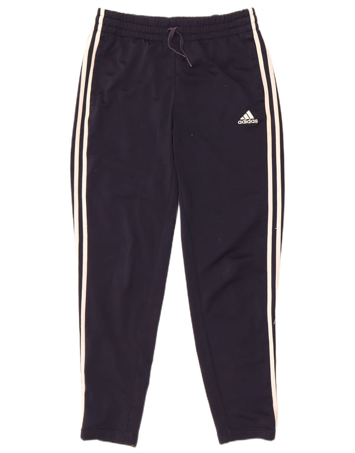 Adidas ženske hlače za trenirku UK 8/10 male tamnoplave poliesterske