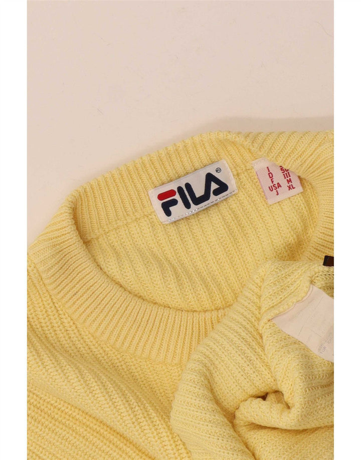 Fila muški pulover s okruglim izrezom IT 50 srednje žuti pamuk