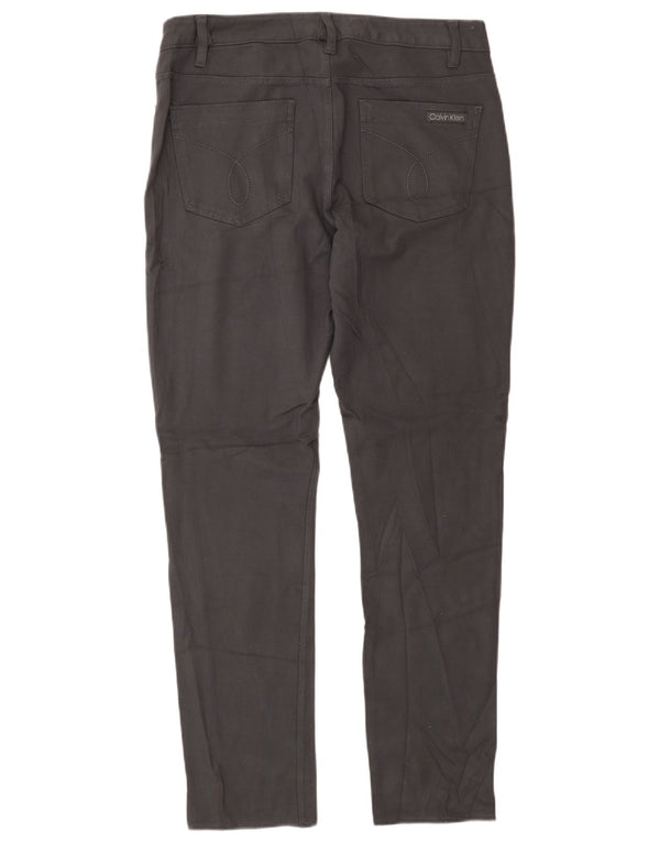 Calvin Klein ženske uske ležerne hlače US 12 Large W32 L32 Siva viskoza