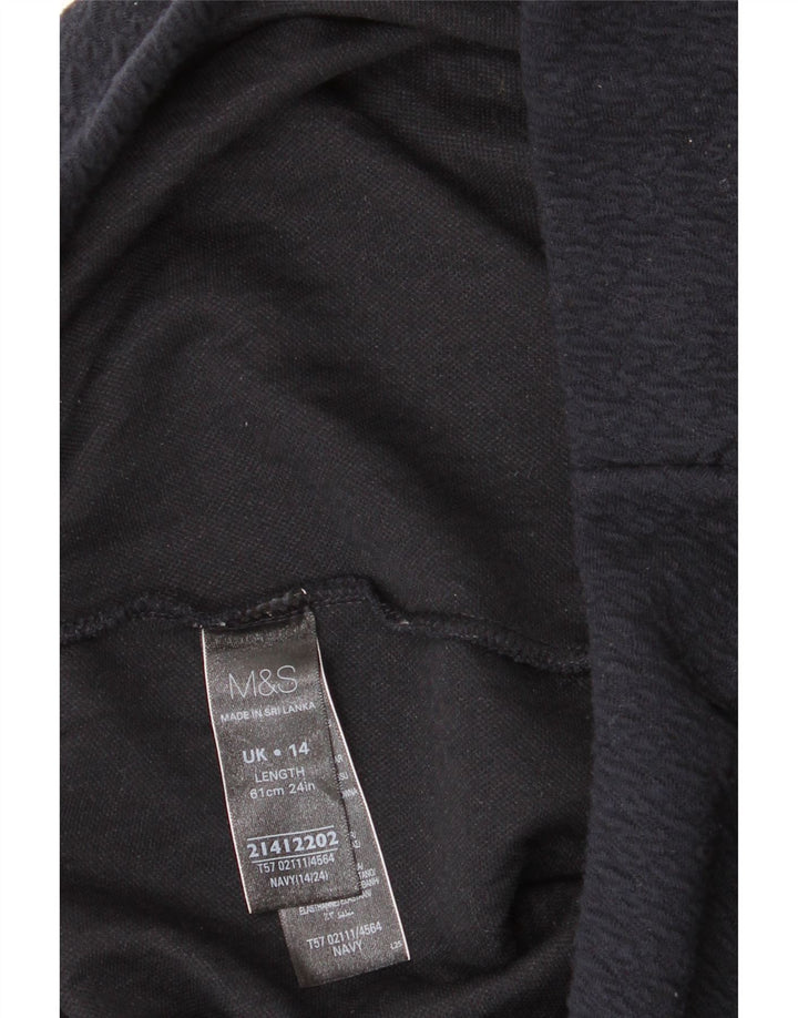 Marks & Spencer ženska pencil suknja UK 14 Large W32 tamnoplavi poliester