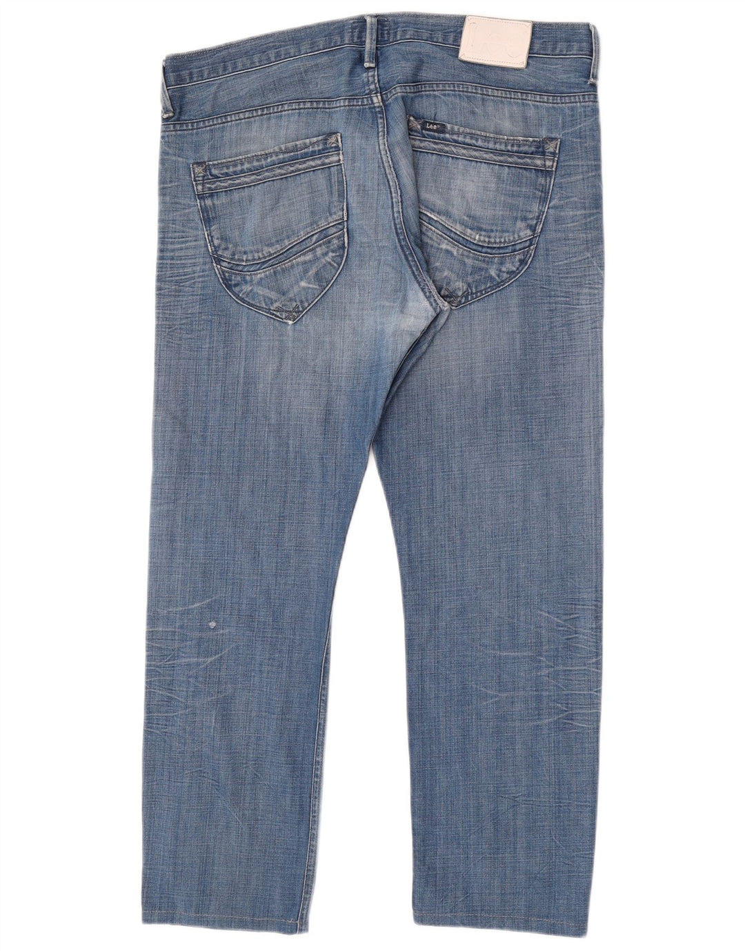 Lee Mens Zed Straight Jeans W38 L30 Plavi pamuk