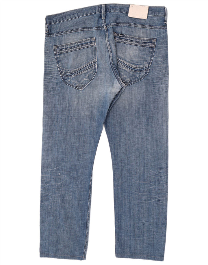 Lee Mens Zed Straight Jeans W38 L30 Plavi pamuk