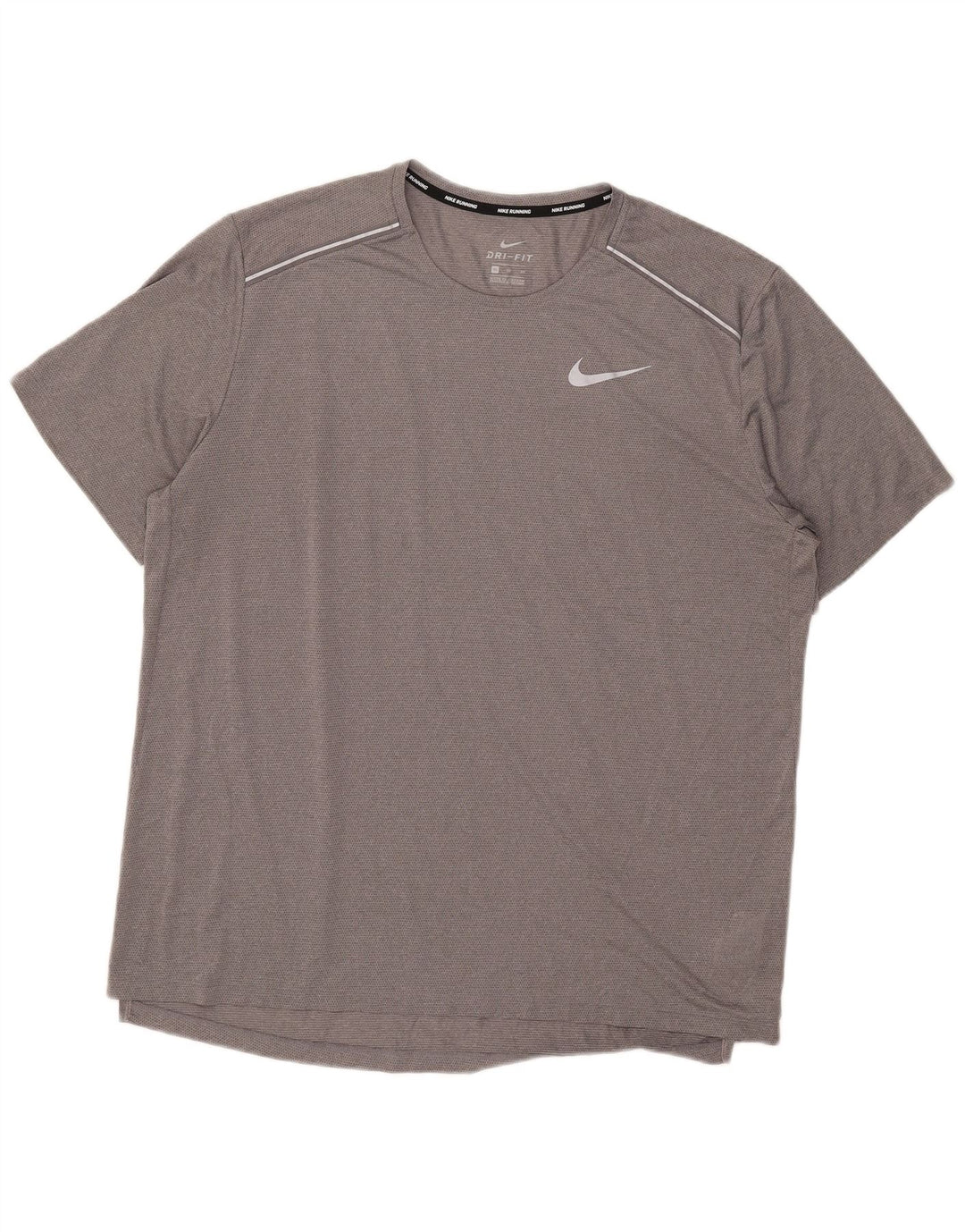Nike Dri Fit majica kratkih rukava XL sivi poliester