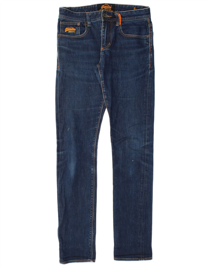 Superdry muške uske traperice W28 L32 plavi pamuk