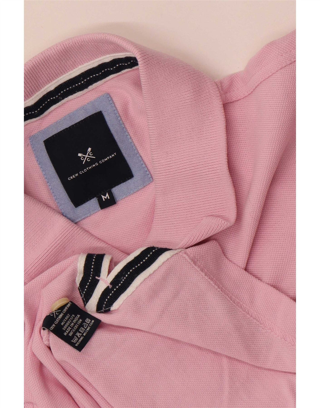 Crew Clothing Muška polo majica Srednje ružičasti pamuk