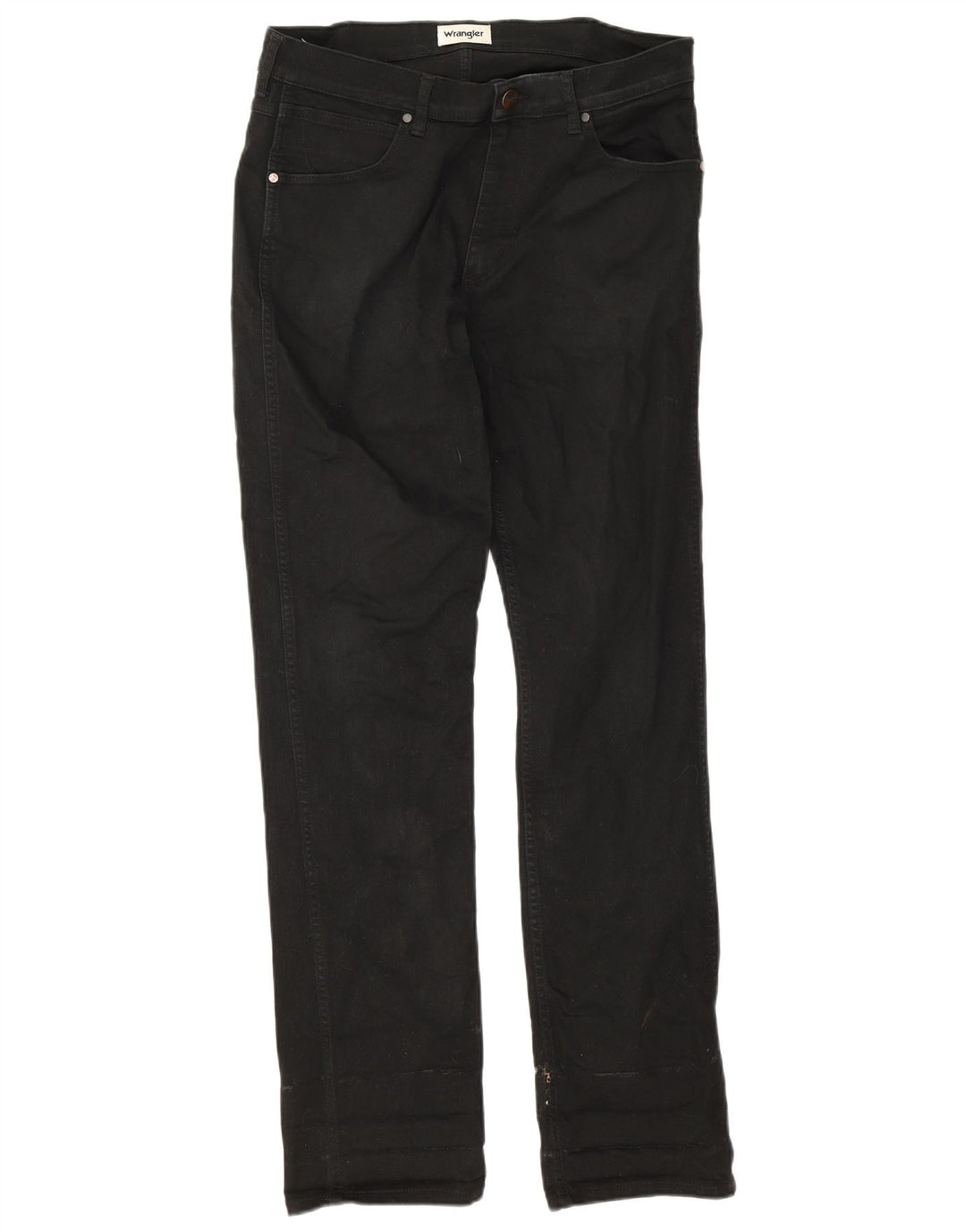 Wrangler muške uske traperice W32 L34 crni pamuk