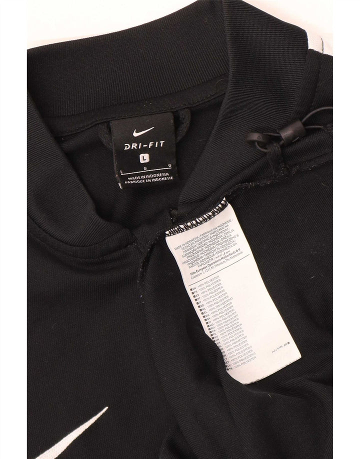 Nike Dri Fit trenirka velika jakna od poliestera crne boje