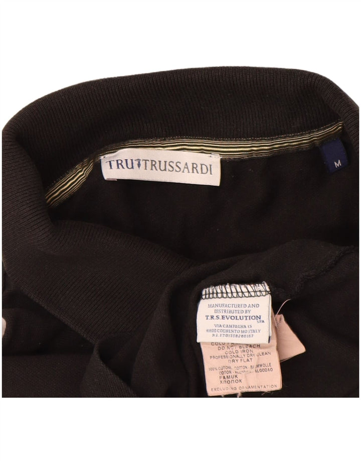 Trussardi muška polo majica Srednje crni pamuk