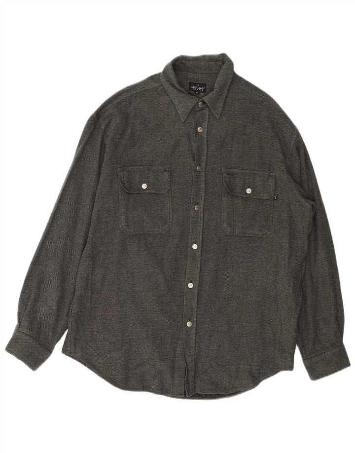 Trussardi Jeans muška flanel košulja XL siva viskoza