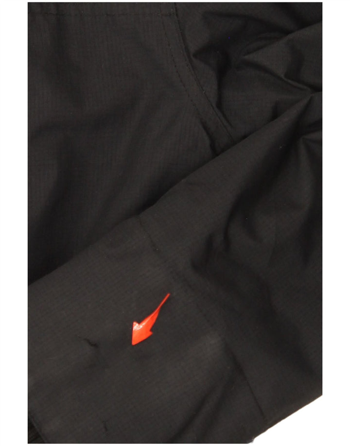 SUPERDRY Womens Windcheater Hooded Windbreaker Jacket UK 14 Medium Black