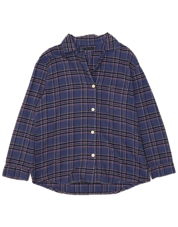 Tommy Hilfiger ženska košulja od flanela UK 18 XL tamnoplavi karirani pamuk