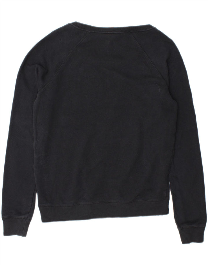 NIKE Womens Oversized Graphic Sweatshirt Jumper UK 10 Small Black Cotton Vintage Nike and Second-Hand Nike from Messina Hembry 