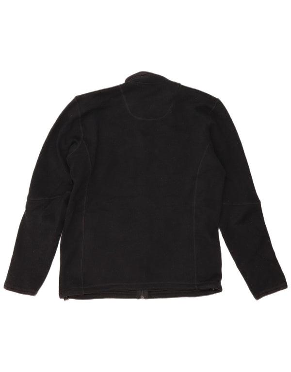 MARKS & SPENCER Ženska prevelika jakna od flisa UK 10 Mala crna poliester