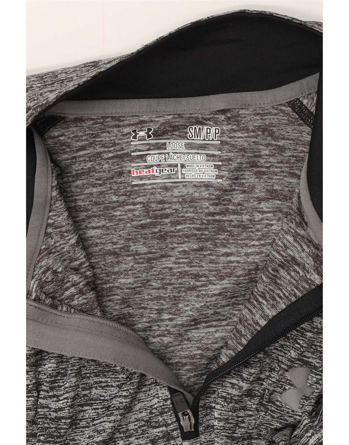 Under Armour Muški Heat Gear Pulover Gornji dio trenirke, mala siva točkasta