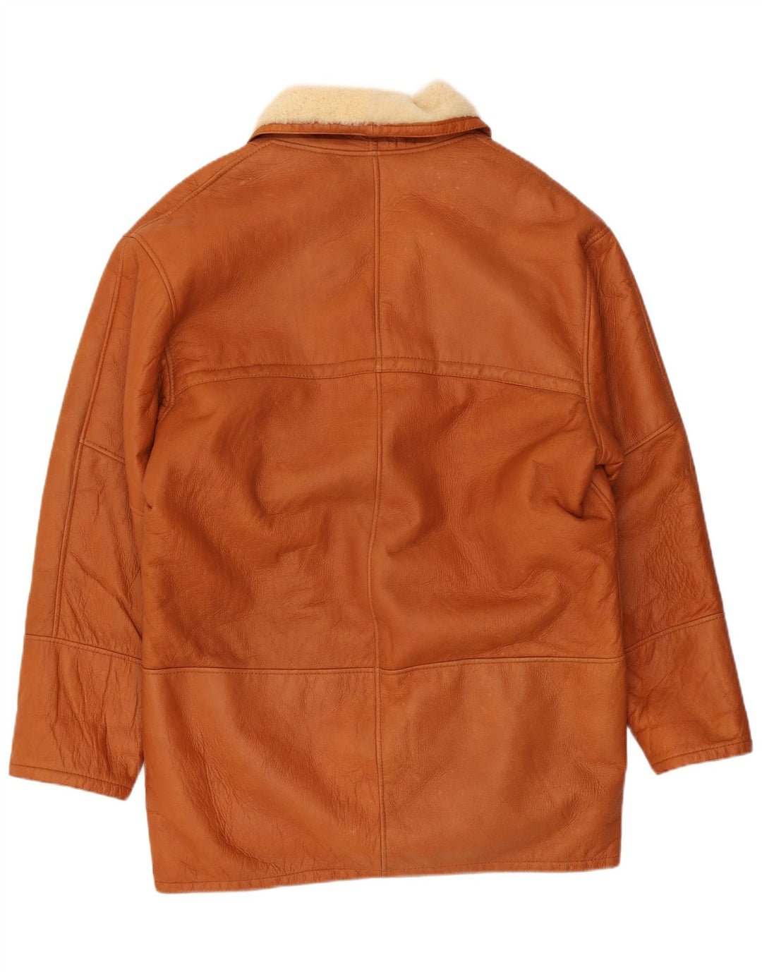 VINTAGE Muški gornji kaput od šišanih šiša IT 50 Veliki smeđi šišani kaput