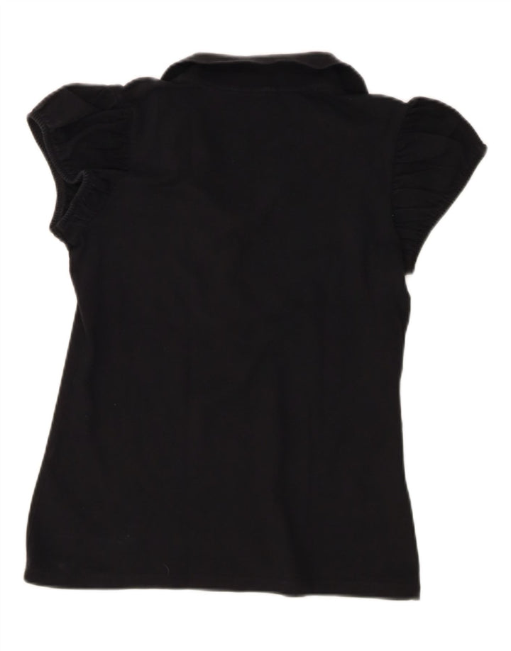 Burberry ženska polo majica srednje crne pamučne boje