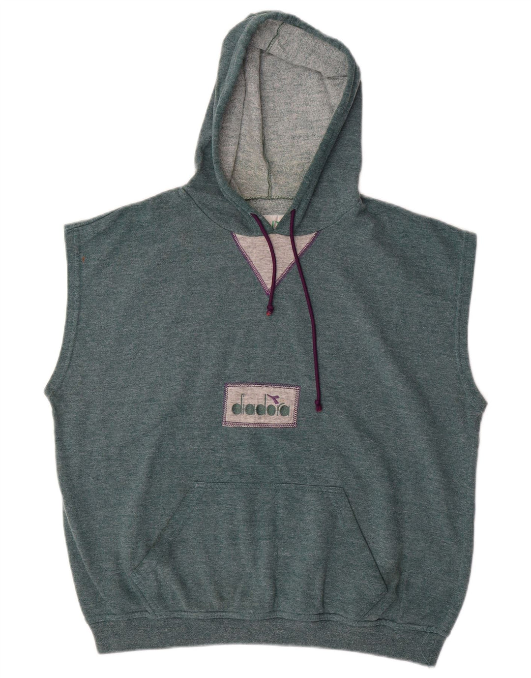 DIADORA Muška majica s kapuljačom bez rukava Veliki plavi pamuk