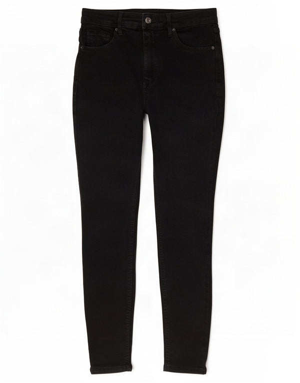 Topshop ženske joggers uske traperice W28 L26 crni pamuk