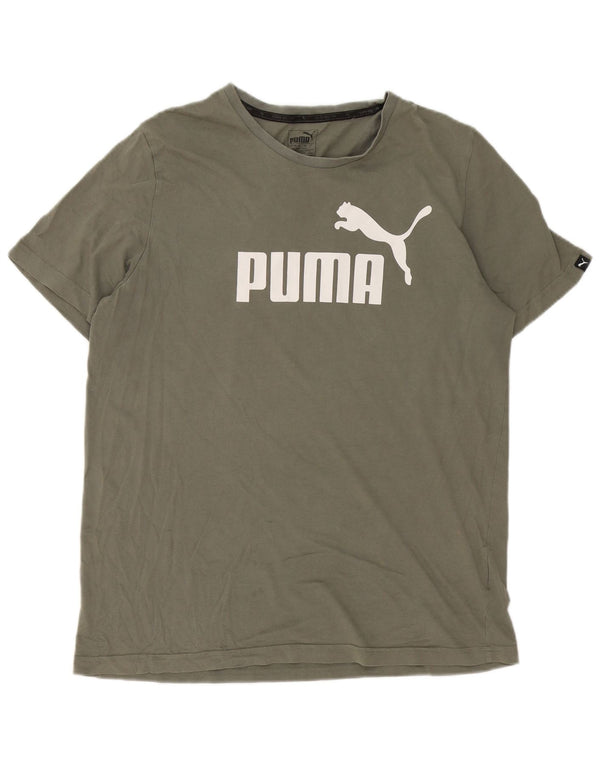 Puma muška majica s grafičkim motivima, veliki zeleni pamuk
