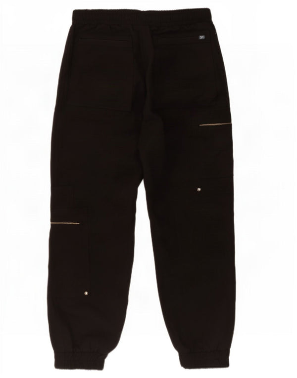 Zara Womens Crop Joggers Cargo Trousers Large W30 L26 Black