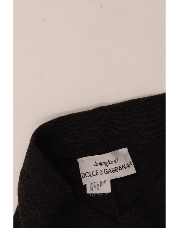 Ženske tajice Dolce & Gabbana IT 42 srednje sive vune