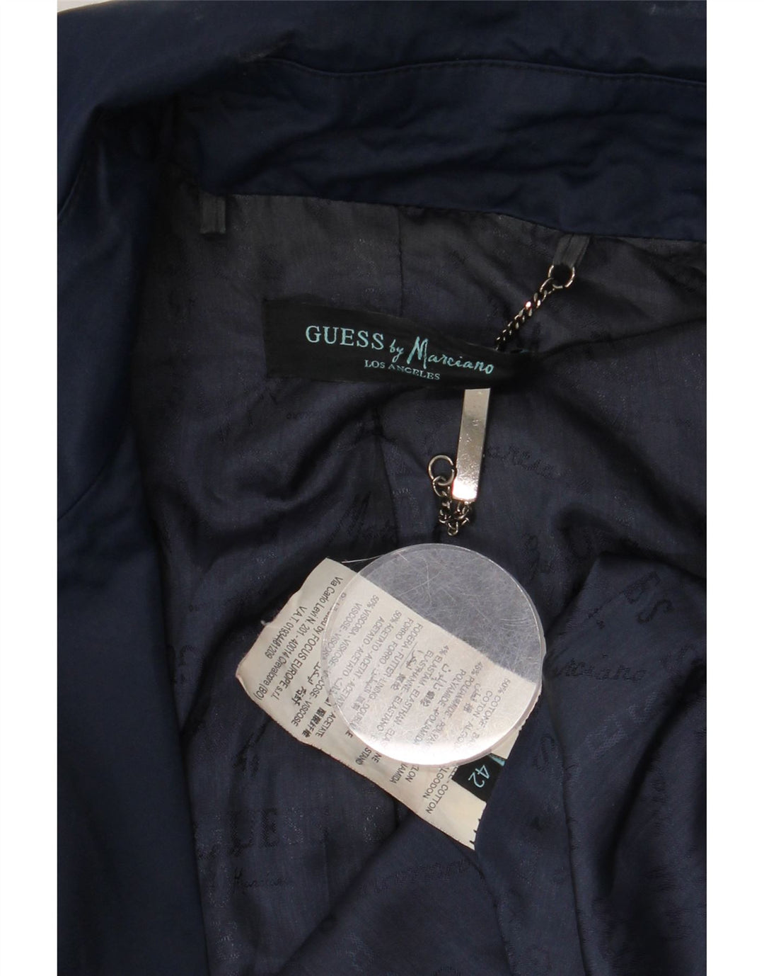 Guess By Marciano ženski trenč kaput IT 42 srednje tamnoplavi pamuk