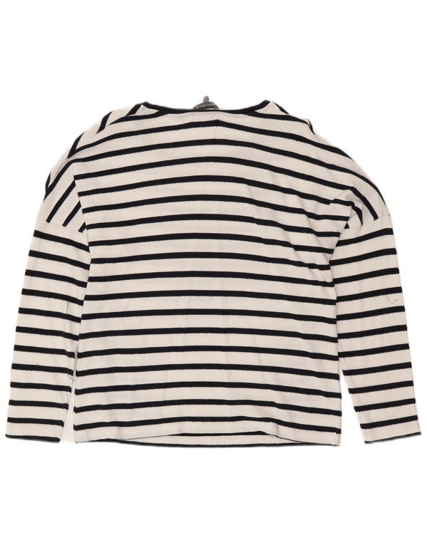 LAURA ASHLEY Top ženske bluze UK 16 Pamuk s velikim bijelim prugama