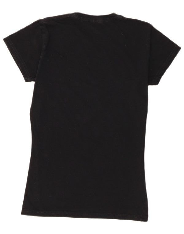 Ženska majica kratkih rukava Hard Rock Cafe Rome Graphic Top UK 10 Mali crni pamuk