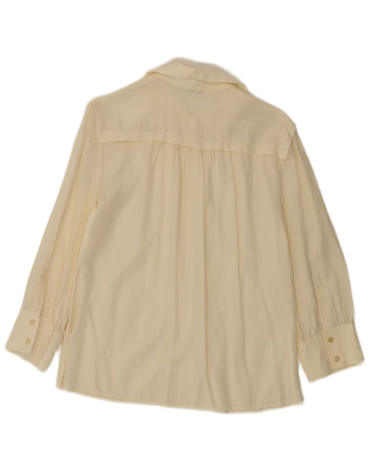 Benetton ženska košulja bluza UK 14 Large Off White