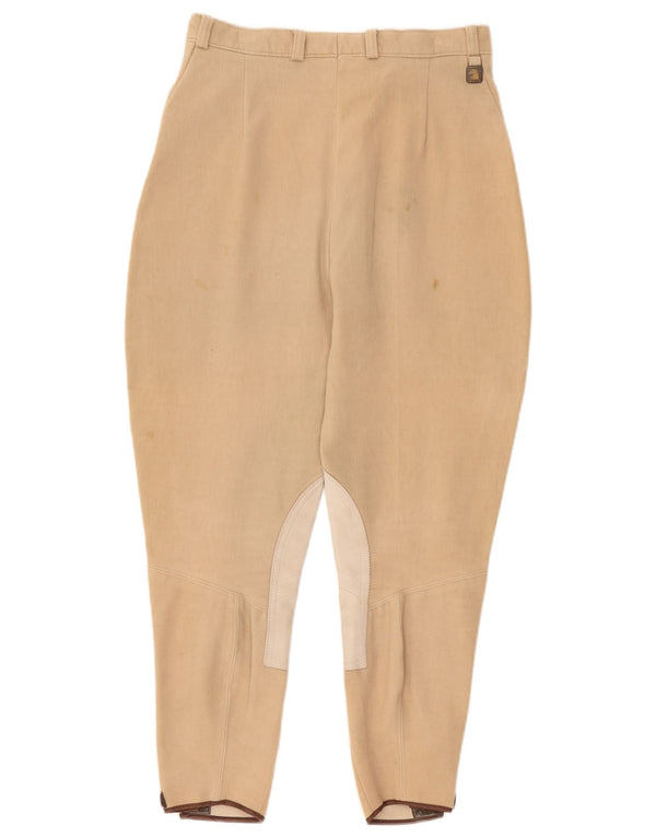 Vintage ženske sužene jahaće hlače W28 L26 Beige Colourblock