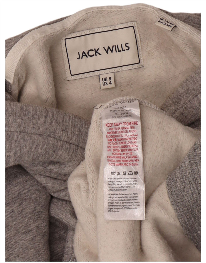 Jack Wills Ženska majica s kapuljačom UK 8 Mali sivi pamuk