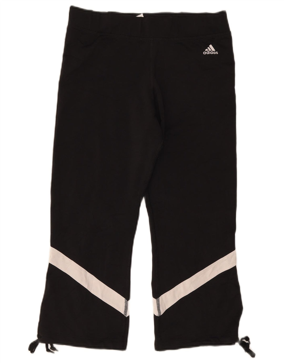 Adidas ženske kapri tajice UK 14 veliki crni poliester u boji