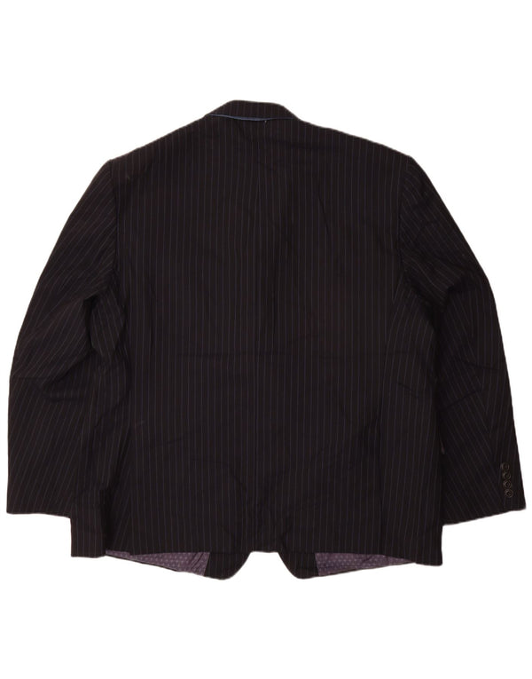 Marks & Spencer muška jakna sa 2 gumba UK 48 4XL tamnoplava prugasta