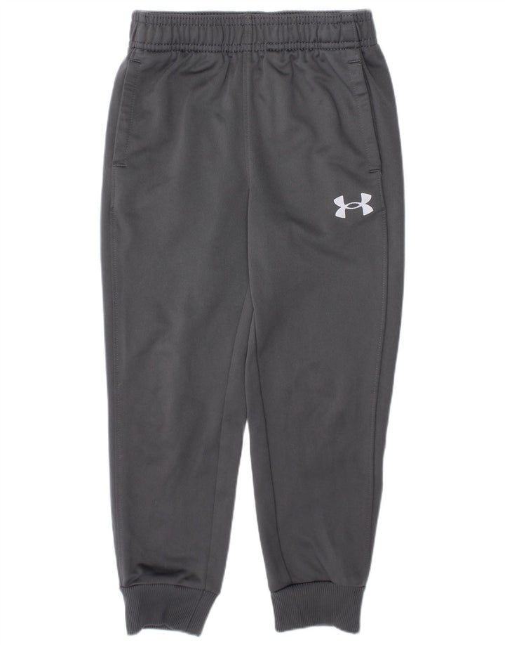 UNDER ARMOUR Trenirka za dječake Hlače za trčanje 3-4 godine Sivi poliester